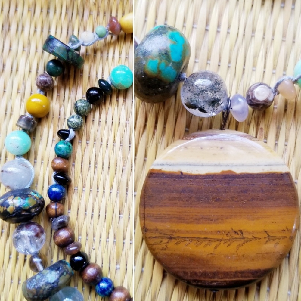 Handknotted Gemstone Necklace
